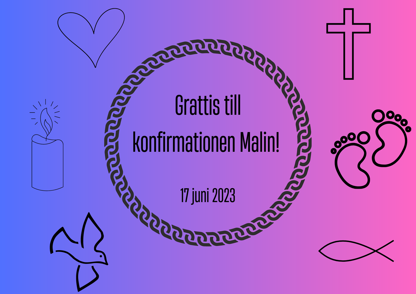 Personlig Dikt - Konfirmation "Lila"