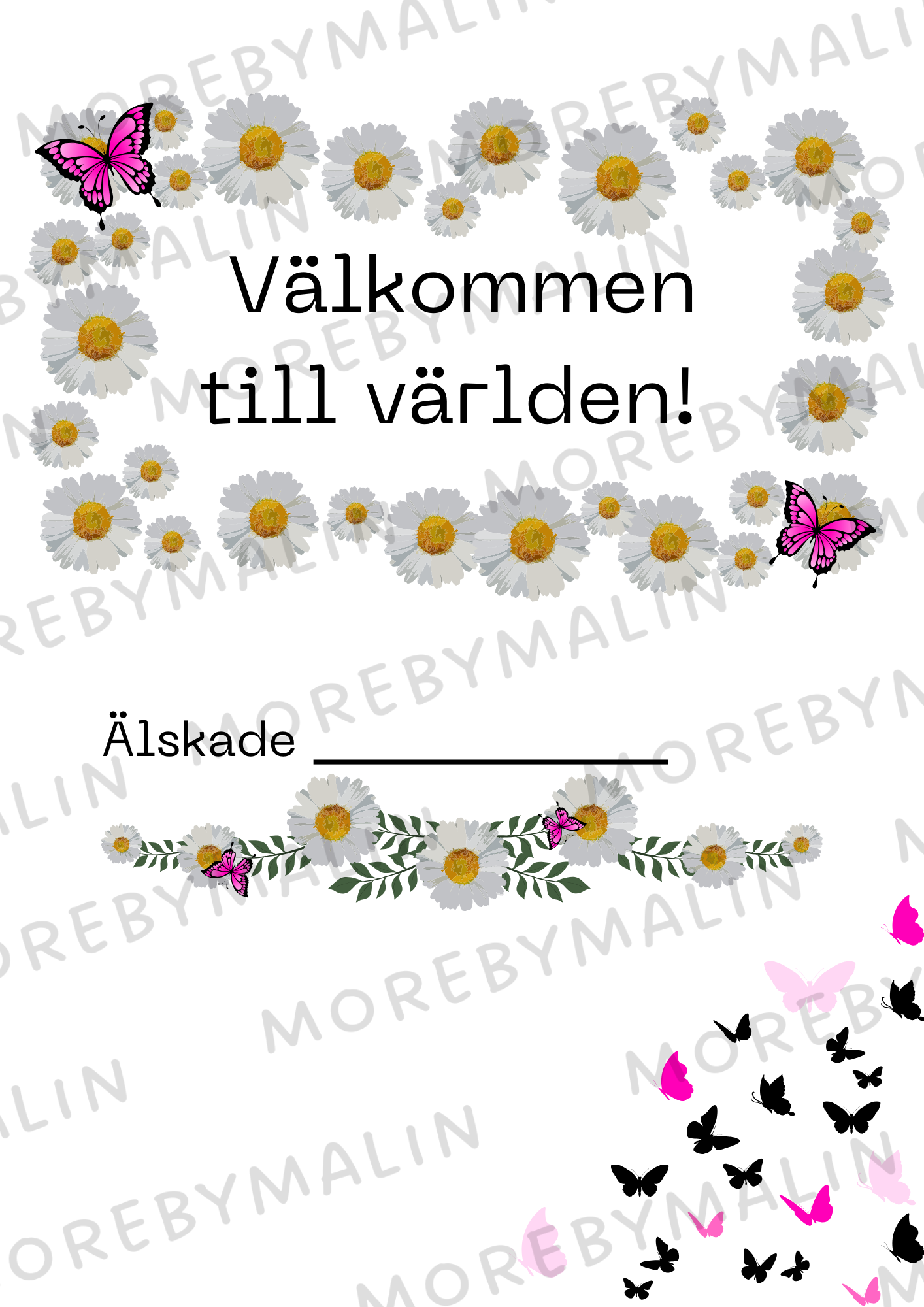 Välkommen till världen - Rosa