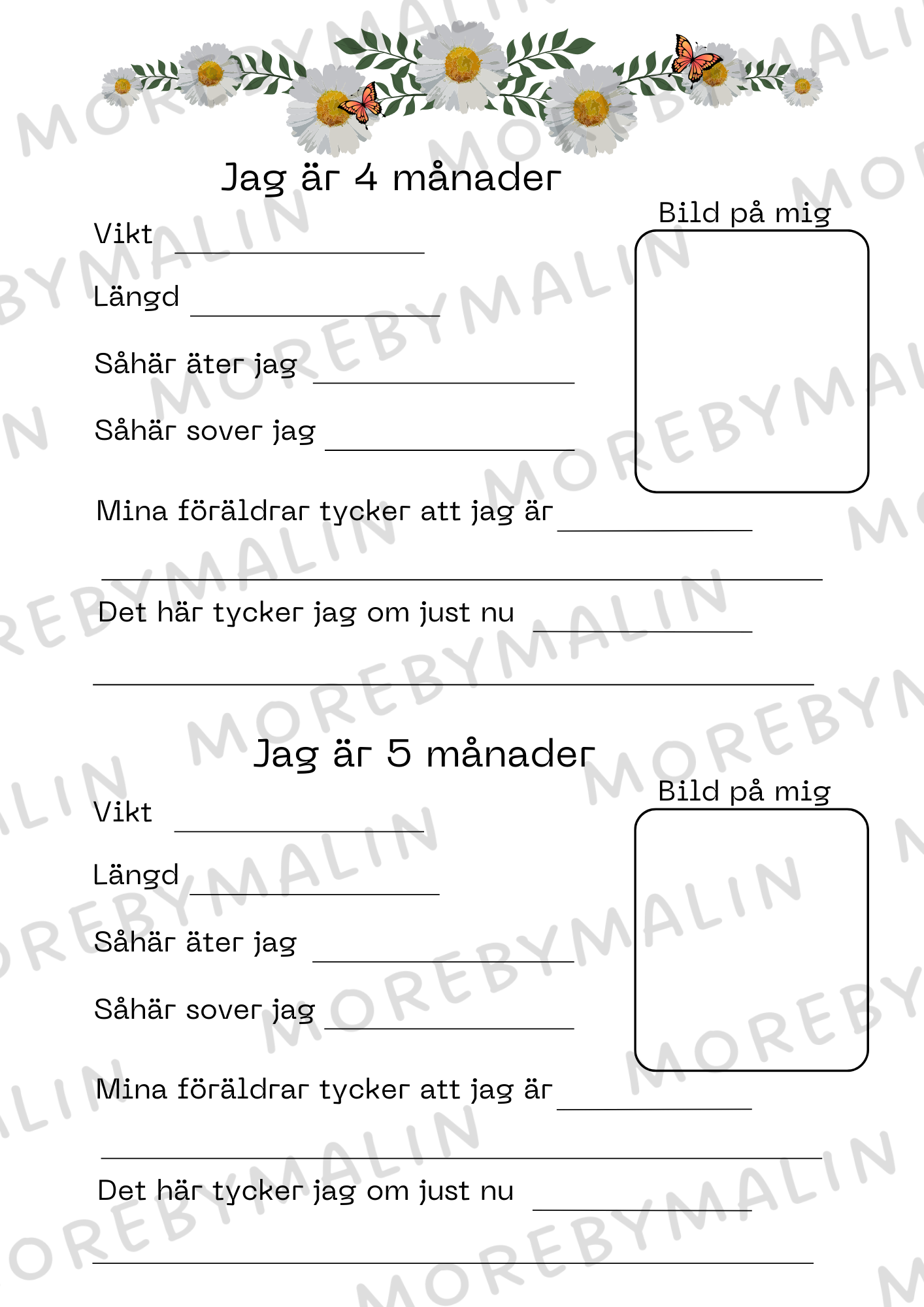 Välkommen till världen - Gul & röd