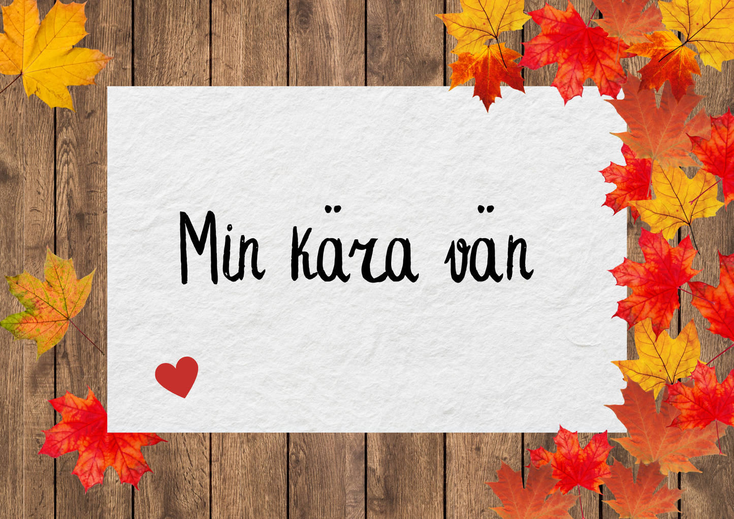 Personlig Dikt - Övrigt kort "I löv you!"