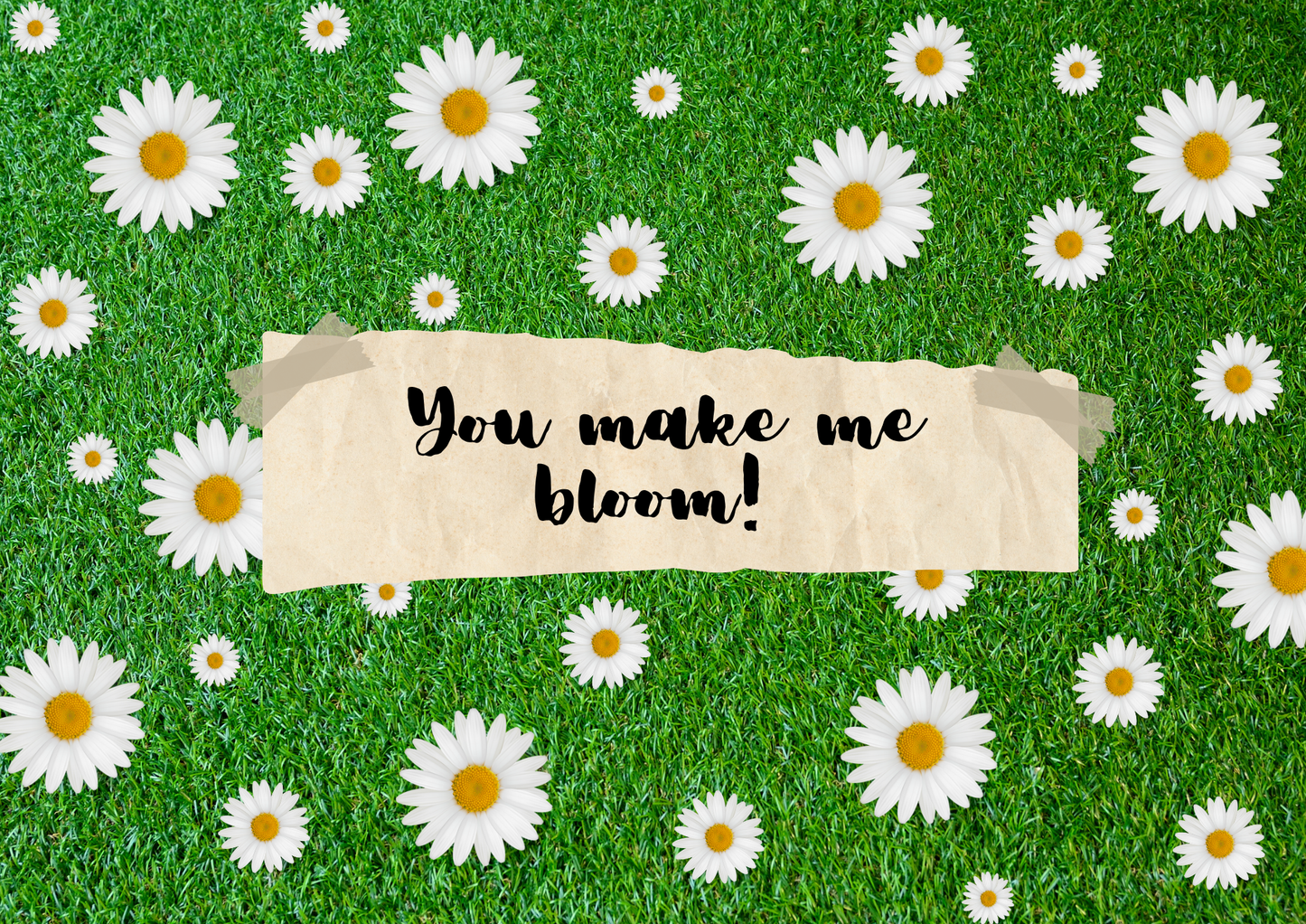 Personlig Dikt - Övrigt kort "You make me bloom!"
