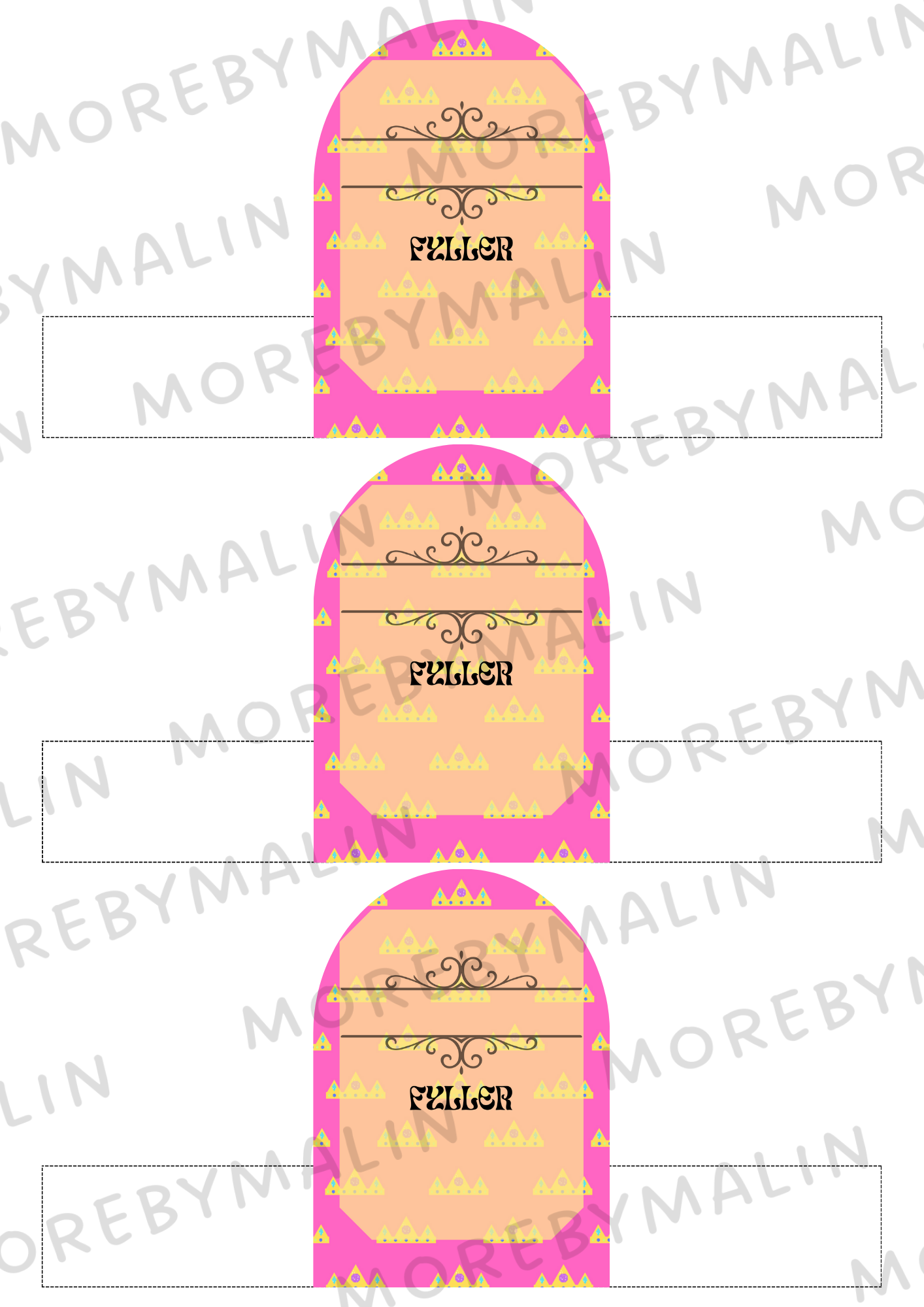 Kalaspaket - Tema Prinsessor 6 - 9 år (personlig)