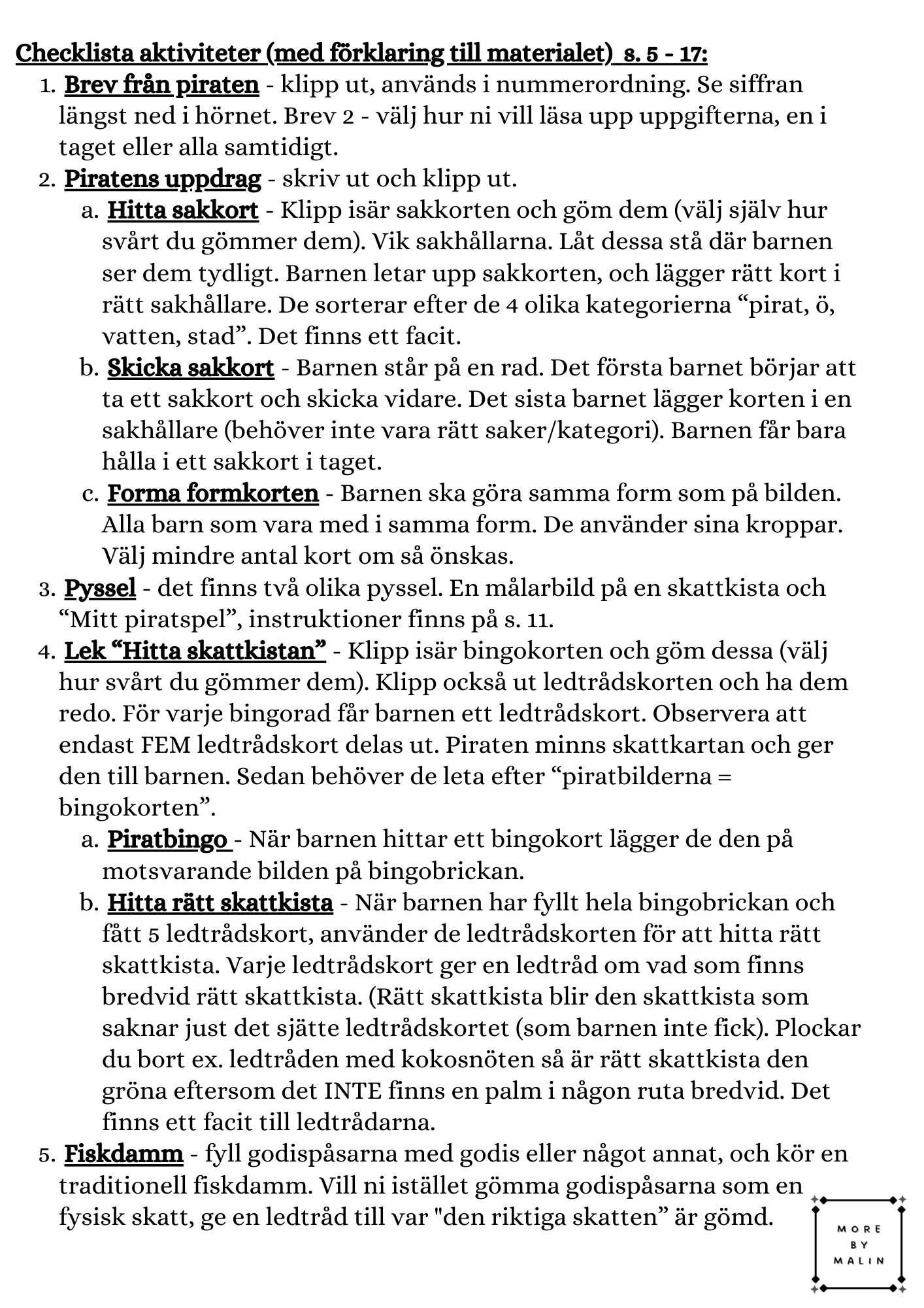 Kalaspaket - Tema Pirat 6 - 9 år