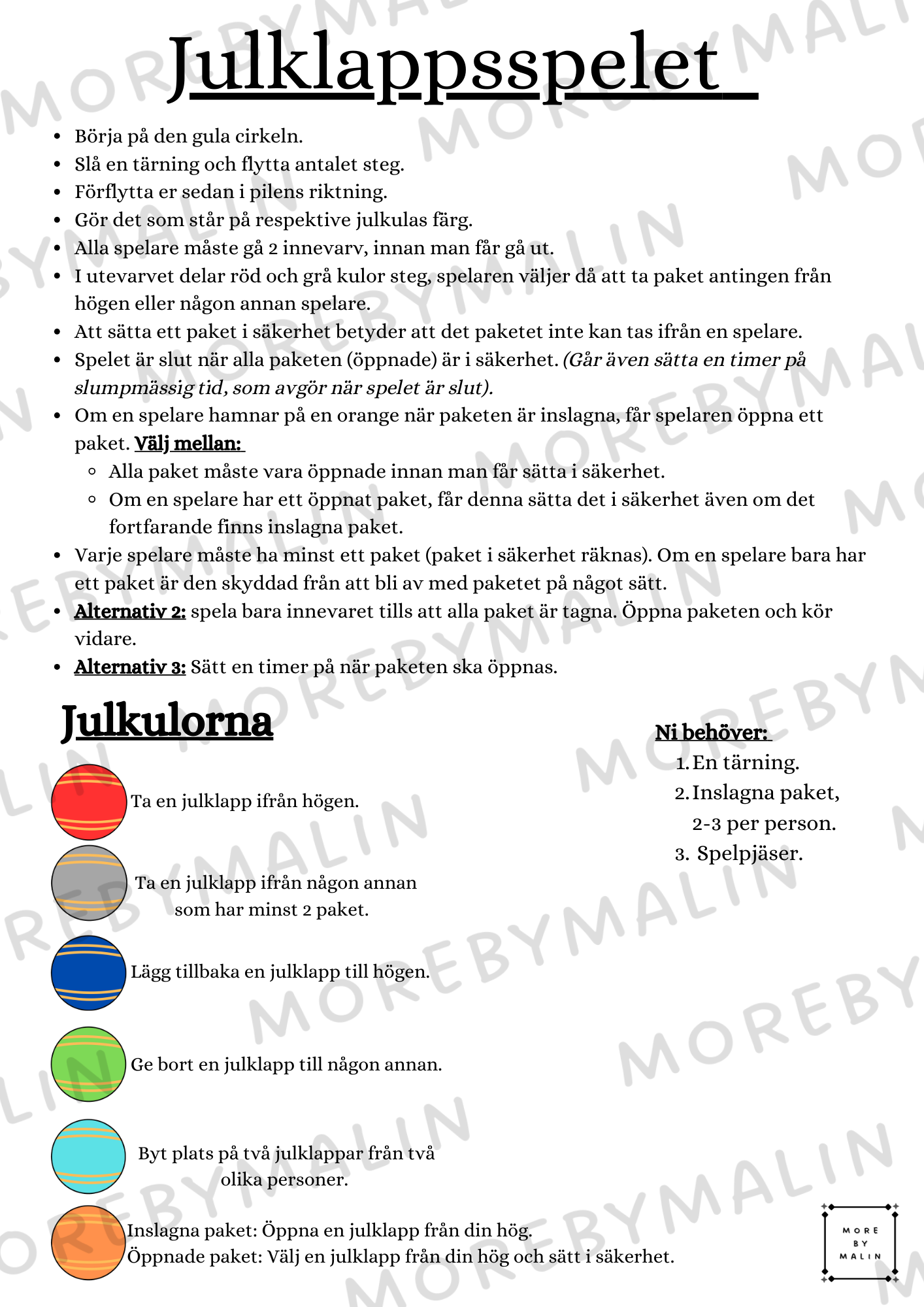 Julklappsspelet