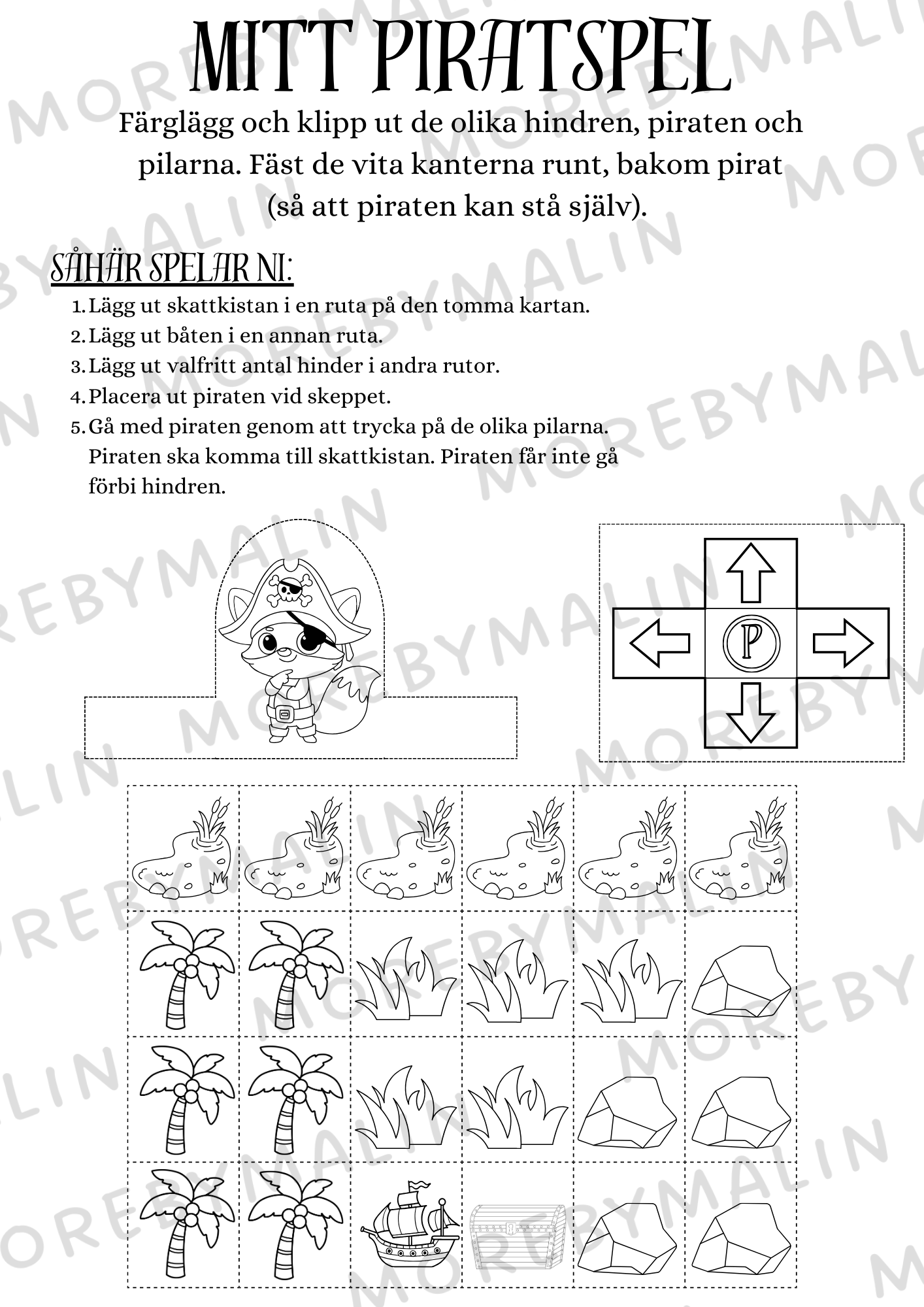 Kalaspaket - Tema Pirat 6 - 9 år