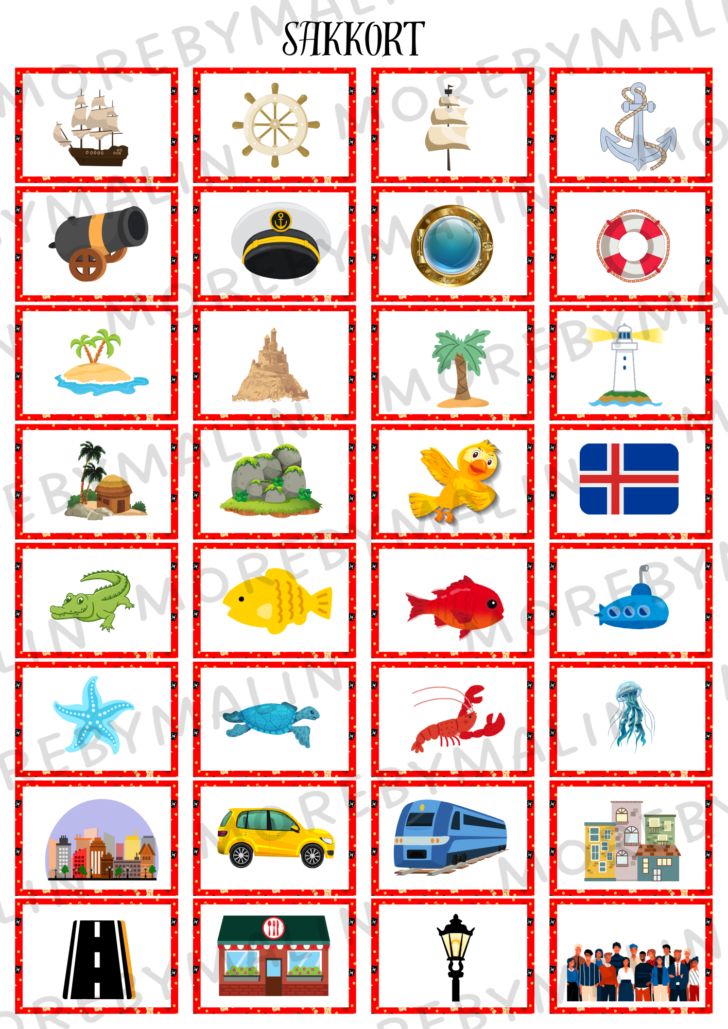 Kalaspaket - Tema Pirat 6 - 9 år