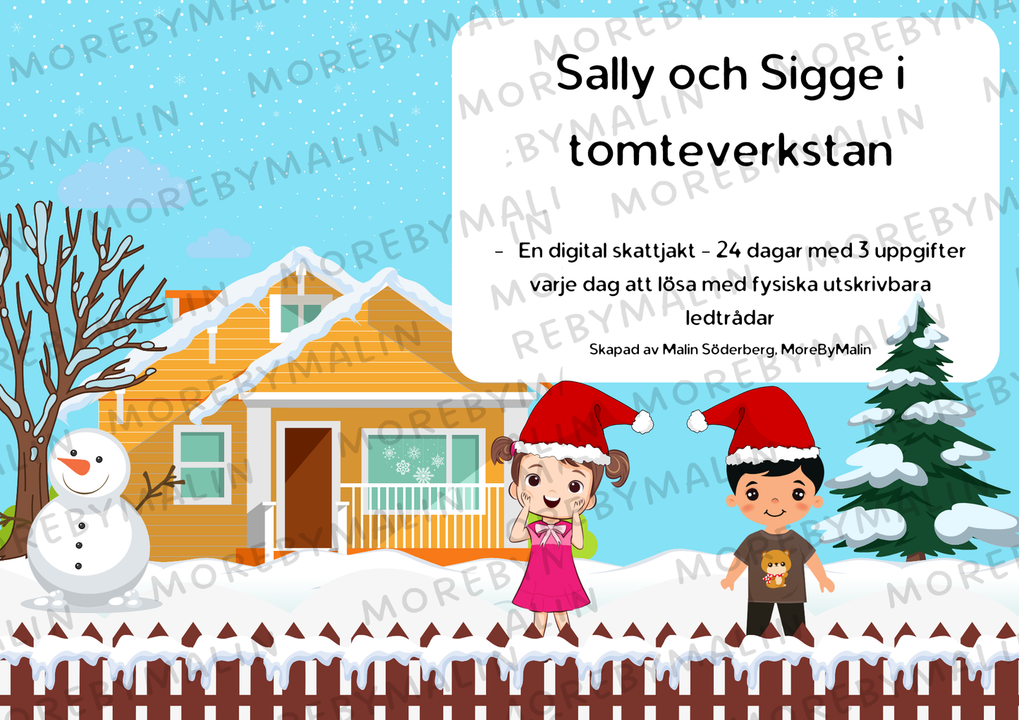 Sally och Sigge i Tomteverkstan - digital skattjakt