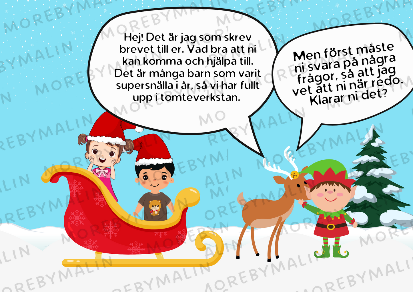 Sally och Sigge i Tomteverkstan - digital skattjakt