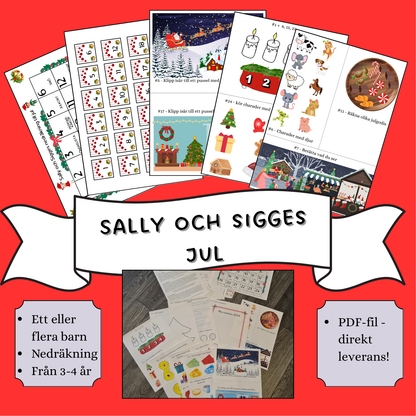 Sally och Sigges jul - nedräkning till julafton (ett barn)