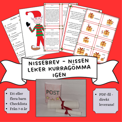 Nissebrev - Nissen leker kurragömma igen (Ett barn)