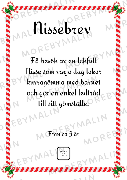 Nissebrev - Nissen leker kurragömma (Yngre barn)