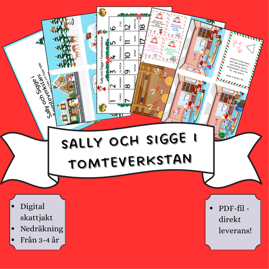 Sally och Sigge i Tomteverkstan - digital skattjakt