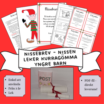 Nissebrev - Nissen leker kurragömma (Yngre barn)