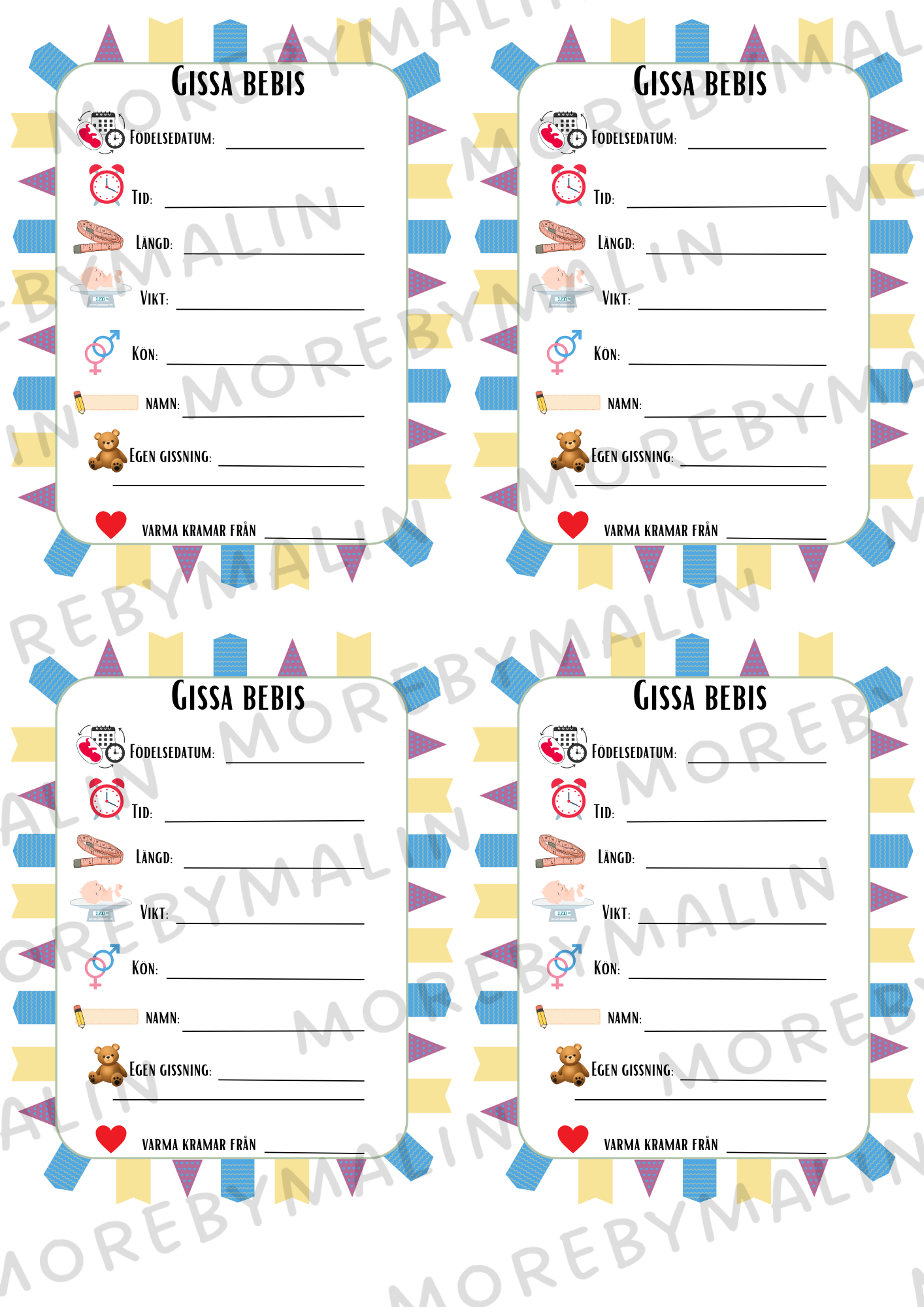 Babyshower paket - Neutral