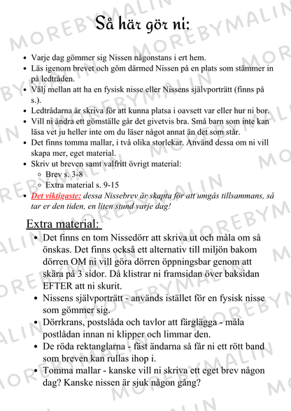 Nissebrev - Nissen leker kurragömma (Yngre barn)