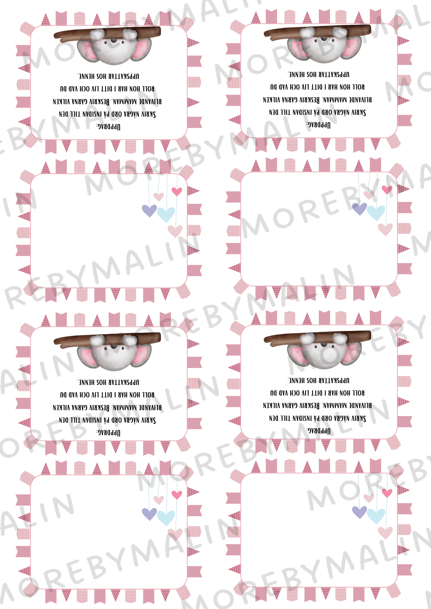 Babyshower paket - Rosa