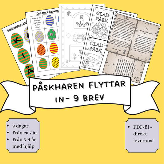 Påskharen flyttar in - 9 brev från Påskharen