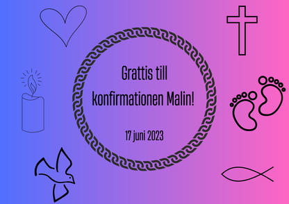 Personlig Dikt - Konfirmation "Lila"