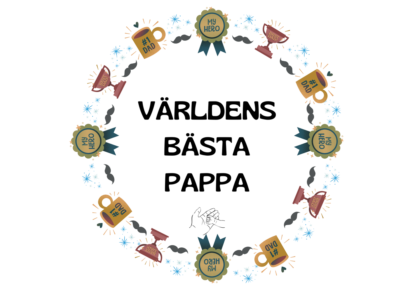 Personlig Dikt - Övrigt kort "Fars dag"