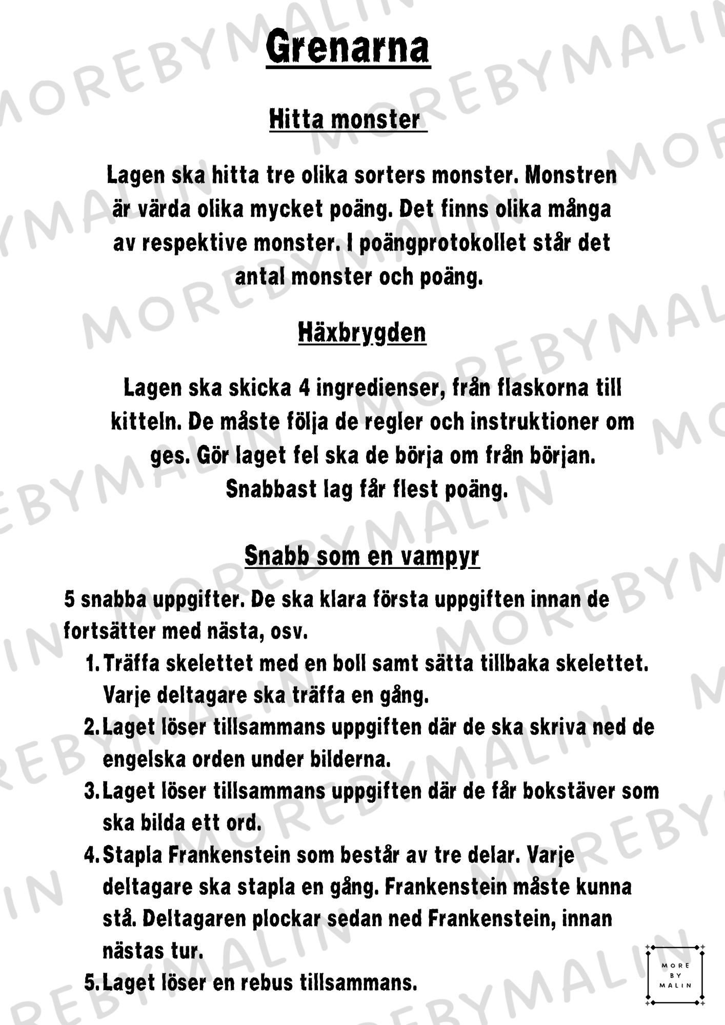 3-kamp tema Halloween