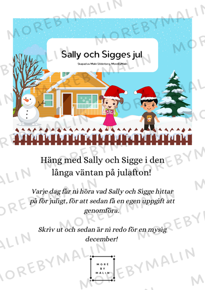 Sally och Sigges jul - nedräkning till julafton (ett barn)