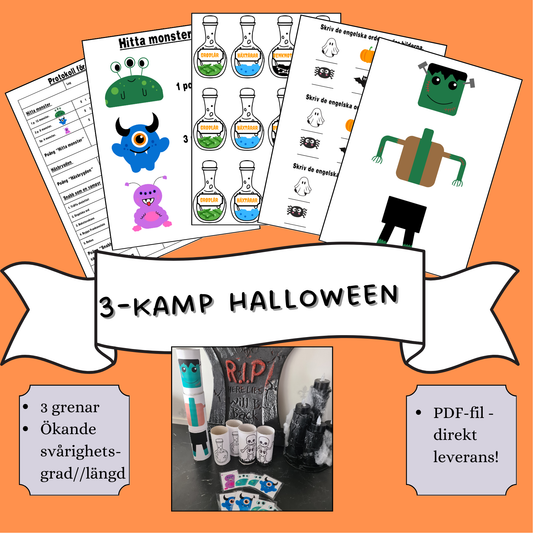 3-kamp tema Halloween
