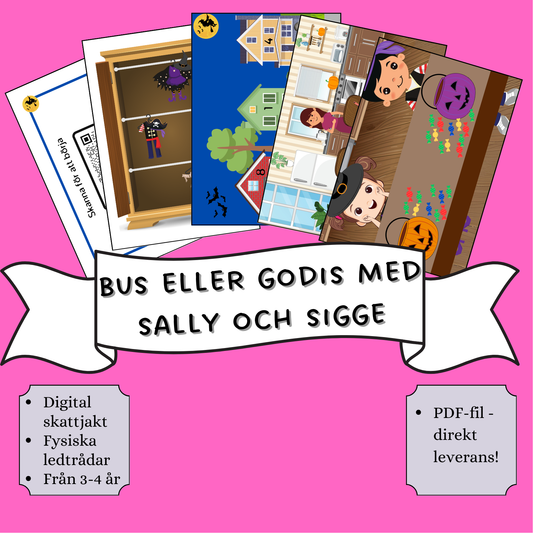 Digital Skattjakt - Bus eller godis med Sally och Sigge