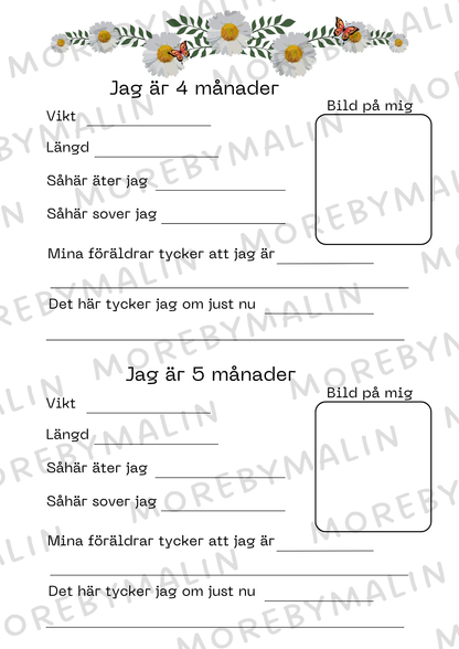 Välkommen till världen - Gul & röd
