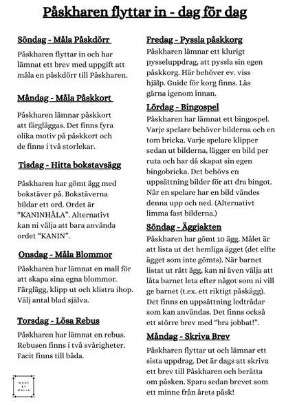 Påskharen flyttar in - 9 brev från Påskharen
