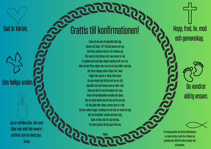 Personlig Dikt - Konfirmation "Grön"