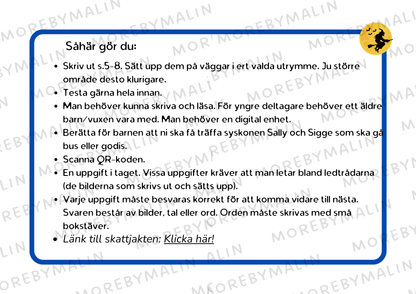 Digital Skattjakt - Bus eller godis med Sally och Sigge