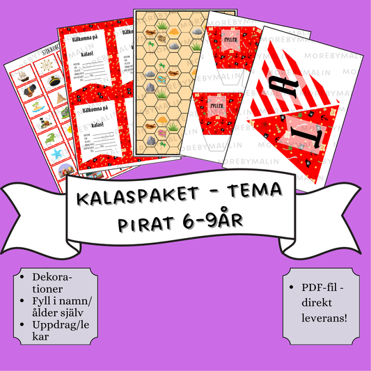 Kalaspaket - Tema Pirat 6 - 9 år