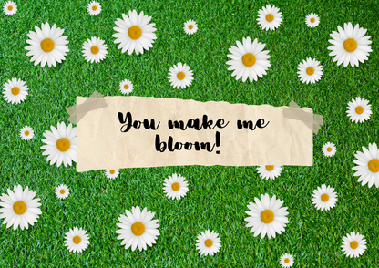 Personlig Dikt - Övrigt kort "You make me bloom!"
