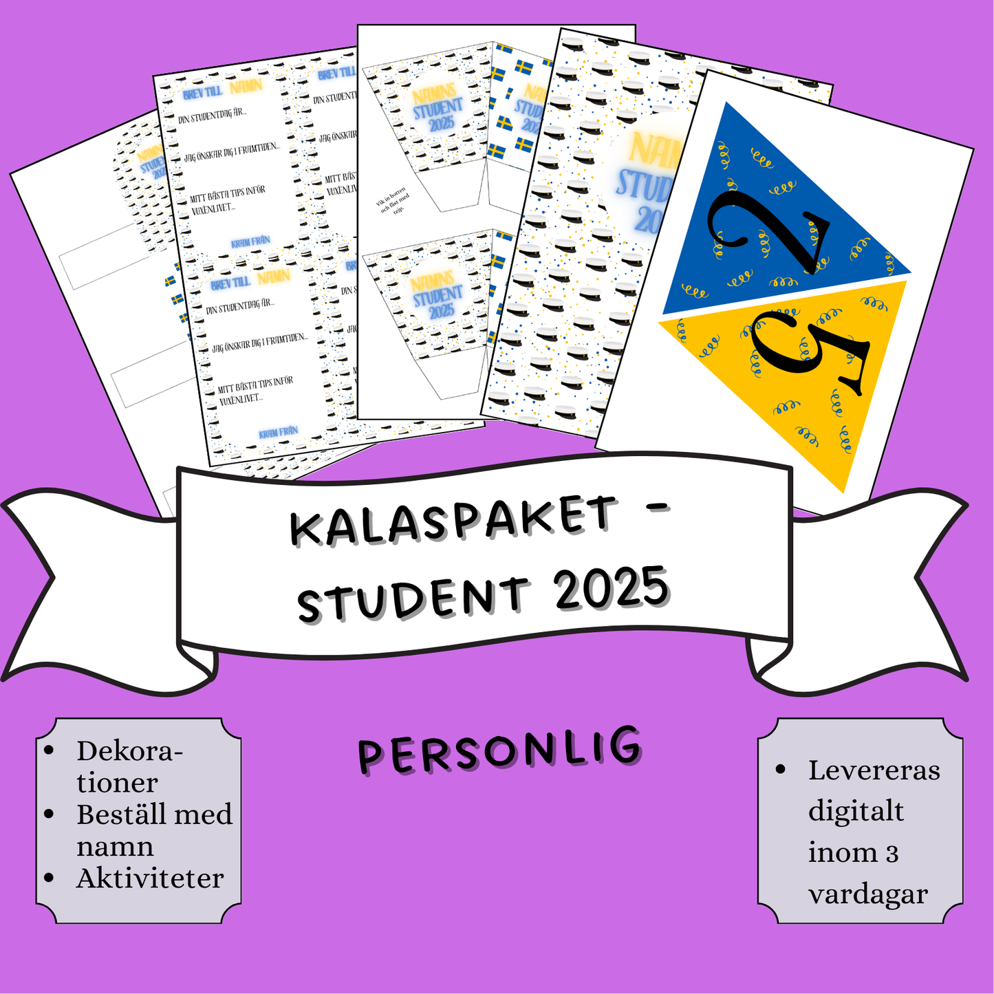 Kalaspaket - Studenten 2025 (personlig)