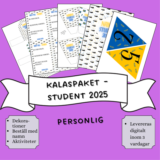 Kalaspaket - Studenten 2025 (personlig)