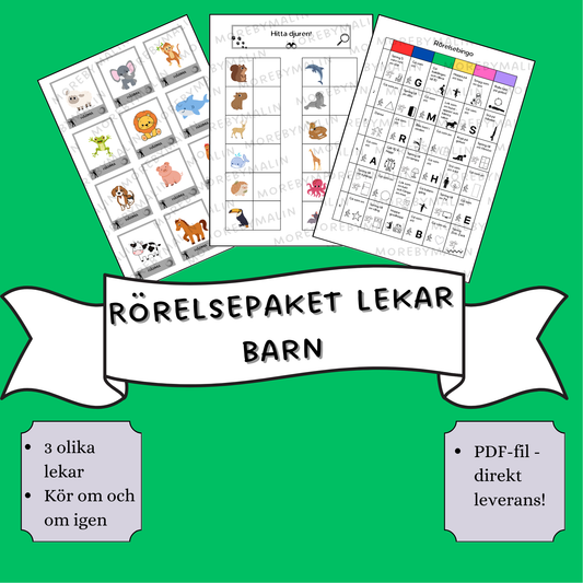 Rörelsepaket lekar barn