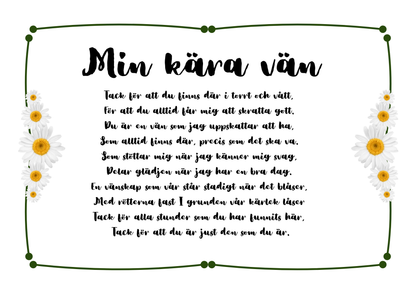 Personlig Dikt - Övrigt kort "You make me bloom!"