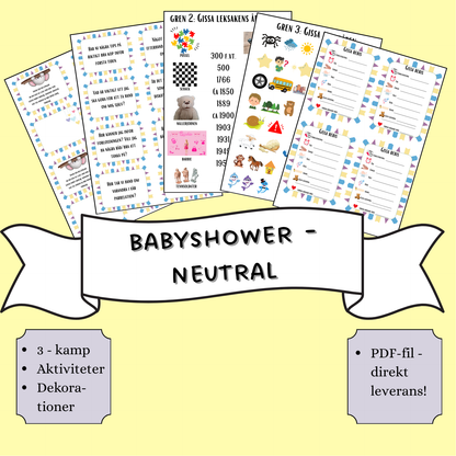 Babyshower paket - Neutral