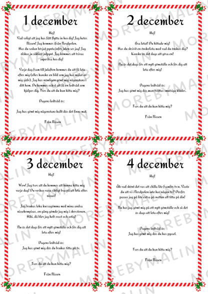 Nissebrev - Nissen leker kurragömma (Yngre barn)