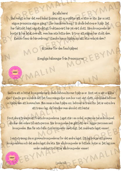 Kalaspaket - Tema Prinsessor 6 - 9 år (personlig)