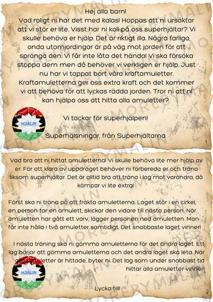 Kalaspaket - Tema Superhjältar 6 - 9 år (personlig)