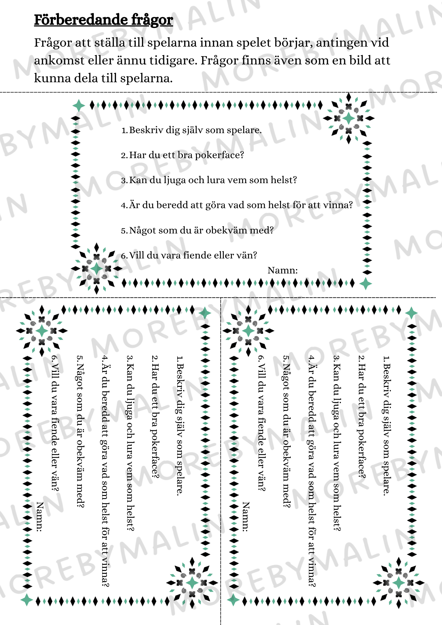 Vänner & fiender - ditt egna mordmysterispel