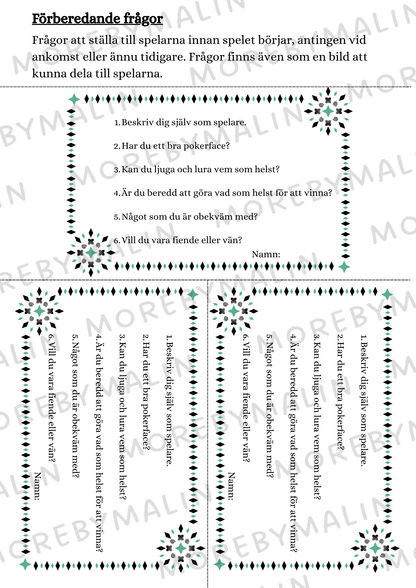 Vänner & fiender - ditt egna mordmysterispel