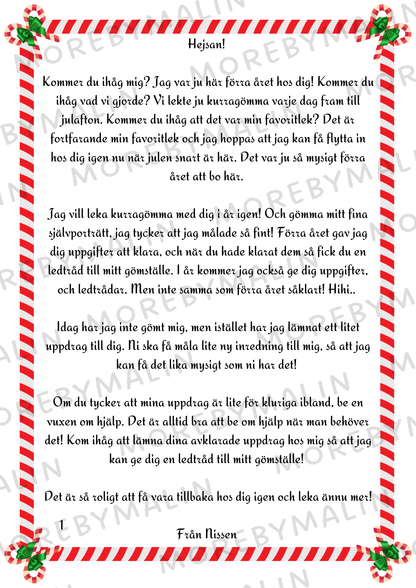 Nissebrev - Nissen leker kurragömma igen (Ett barn)