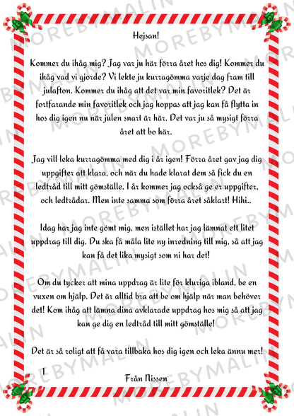 Nissebrev - Nissen leker kurragömma igen (Ett barn)