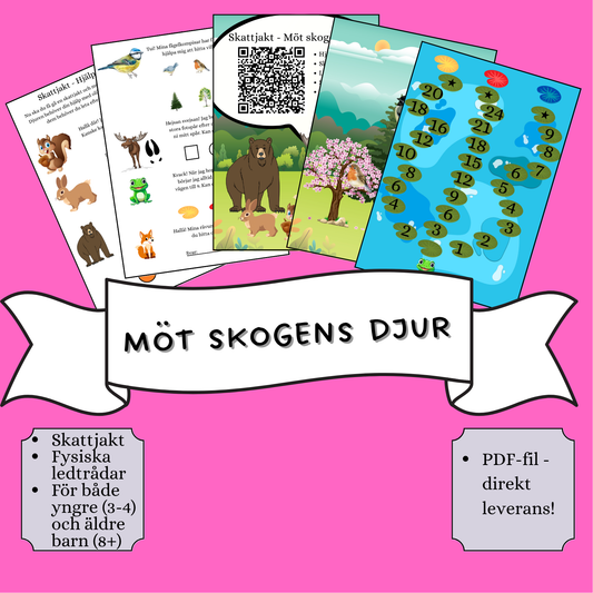 Skattjakt - Möt skogens djur