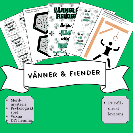 Vänner & fiender - ditt egna mordmysterispel