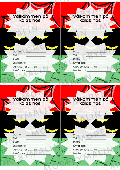 Kalaspaket - Tema Superhjältar 6 - 9 år