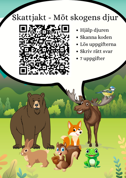 Skattjakt - Möt skogens djur