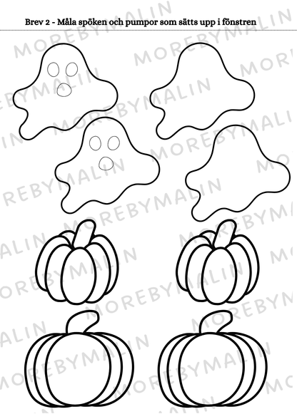 Halloweennissen flyttar in - 9 brev